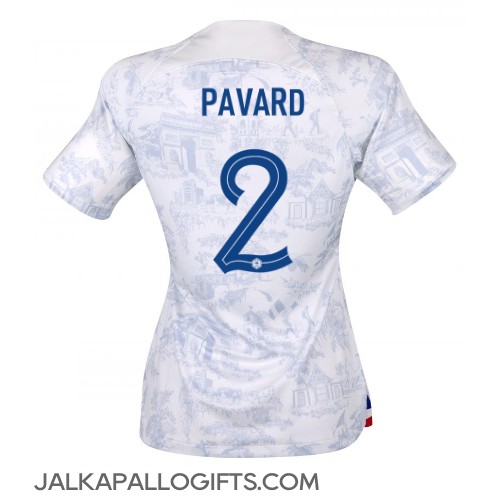 Ranska Benjamin Pavard #2 Vieraspaita Naiset MM-kisat 2022 Lyhythihainen
